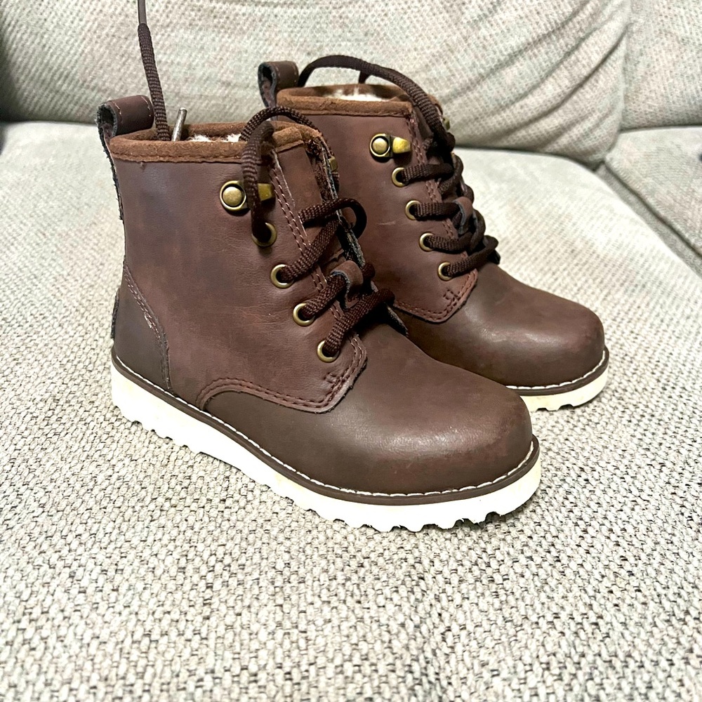Ugg Waterproof Kids Sherpa Lined Winter Outdoor Lace Up Boys boots